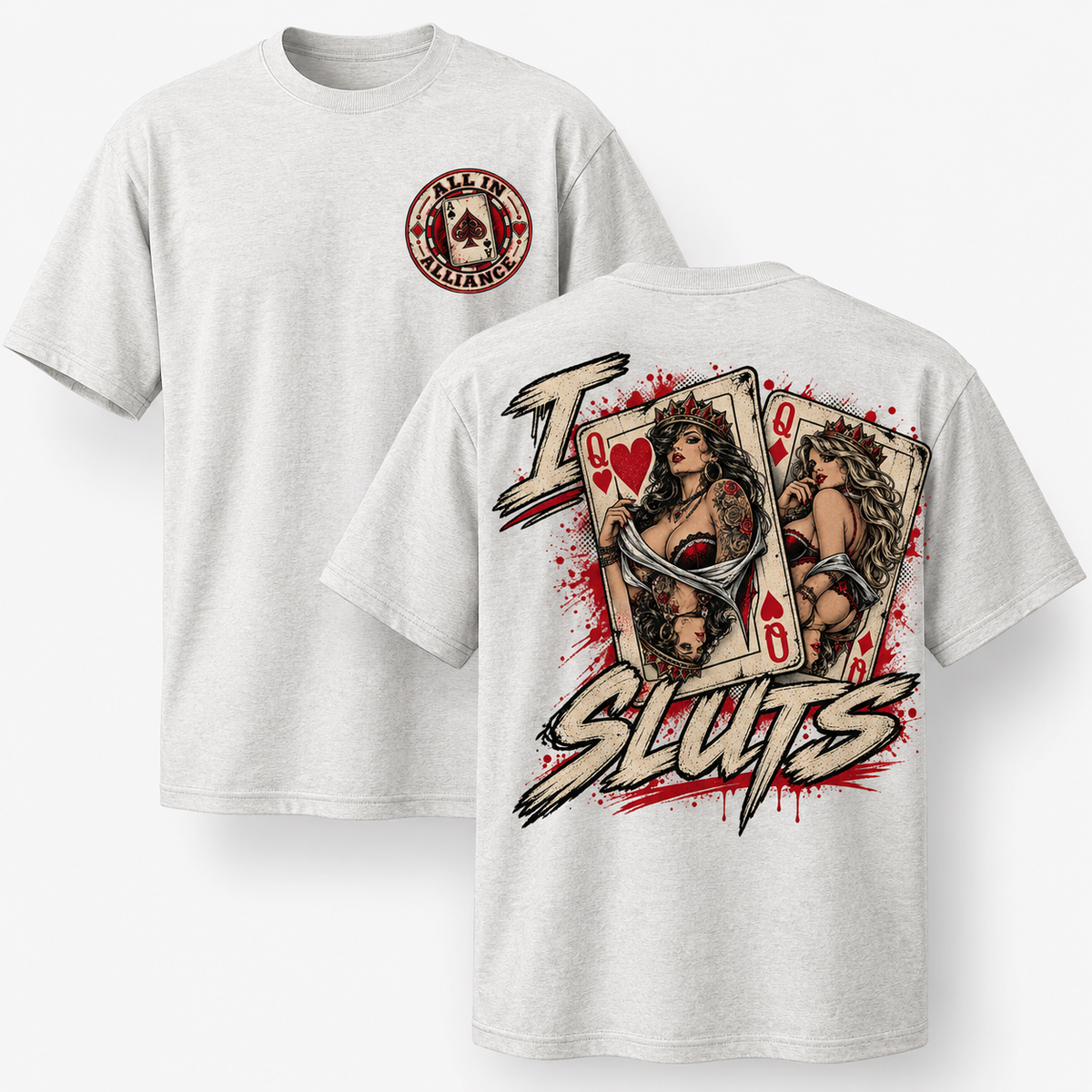 Pocket Queens – AIA Poker T-Shirt